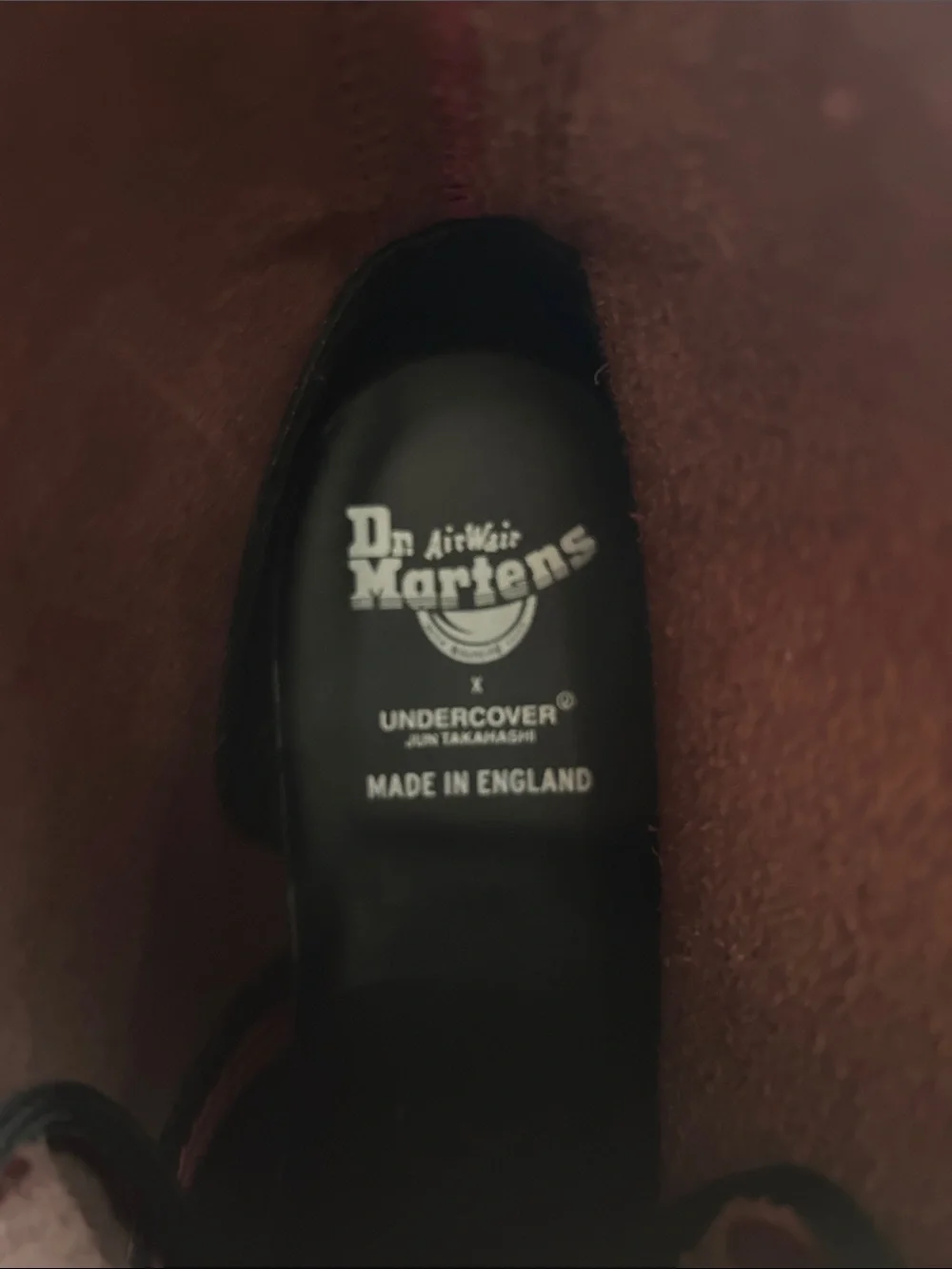 Dr. Martens x Undercover Jun Takahashi Cherry Red Leather Boot with Black Lace